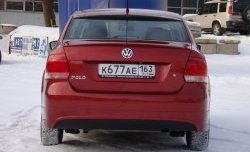 3 499 р. Козырёк на заднее лобовое стекло Sport Volkswagen Polo 5 седан дорестайлинг (2009-2015) (Неокрашенный)  с доставкой в г. Калуга. Увеличить фотографию 3