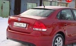 3 499 р. Козырёк на заднее лобовое стекло Sport  Volkswagen Polo  5 (2009-2020) (Неокрашенный)  с доставкой в г. Калуга. Увеличить фотографию 1