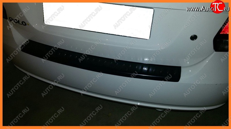 1 089 р. Накладка защитная на задний бампер Yuago  Volkswagen Polo  5 (2009-2015)  с доставкой в г. Калуга