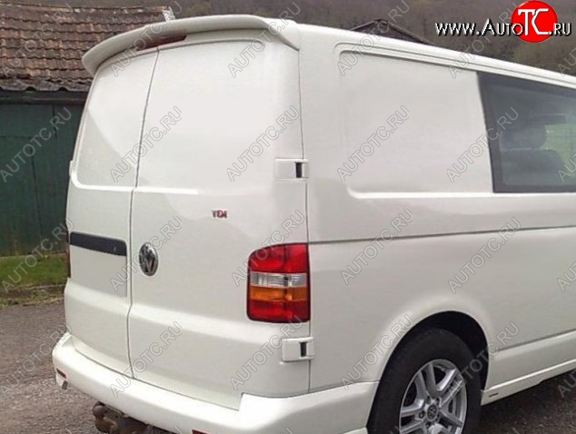 6 249 р. Лип спойлер Распашонка Volkswagen Transporter T5 дорестайлинг (2003-2009) (Неокрашенный)  с доставкой в г. Калуга