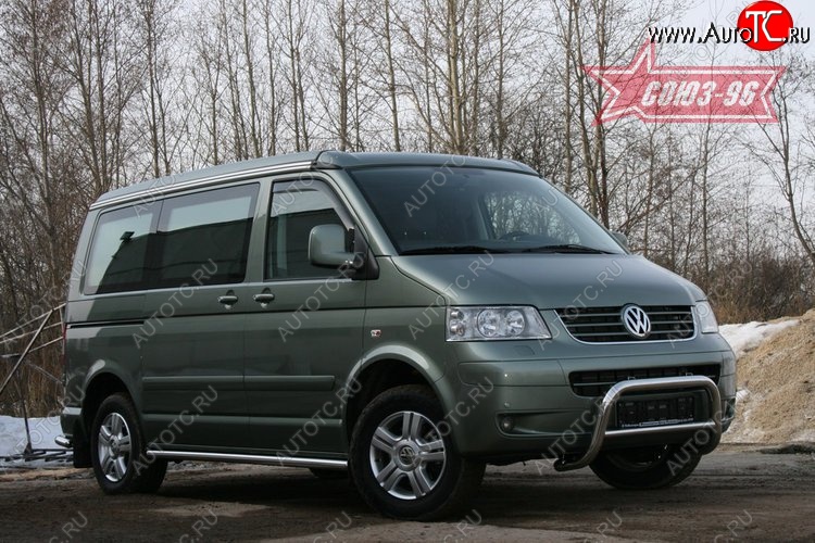 12 959 р. Защита переднего бампера Souz-96 (d60) Volkswagen Transporter T5 рестайлинг (2009-2015)  с доставкой в г. Калуга