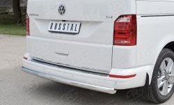 11 999 р. Защита заднего бампера (Ø63 мм, нержавейка, длинная база) Russtal Volkswagen Caravelle T6 дорестайлинг (2015-2019)  с доставкой в г. Калуга. Увеличить фотографию 3