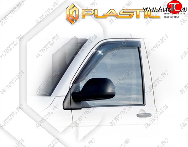 1 899 р. Дефлектора окон CA-Plastik  Volkswagen Multivan ( T6,  T6.1) (2016-2024) (Classic полупрозрачный, Без хром.молдинга)  с доставкой в г. Калуга