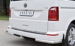 13 999 р. Защита заднего бампера (Ø63 мм уголки, нержавейка, короткая база) Russtal  Volkswagen Caravelle  T5 - Transporter ( T5,  T6)  с доставкой в г. Калуга. Увеличить фотографию 1