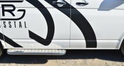 13 849 р. Широкая защита порогов Russtal  Volkswagen Transporter  T6 (2015-2019)  с доставкой в г. Калуга. Увеличить фотографию 4