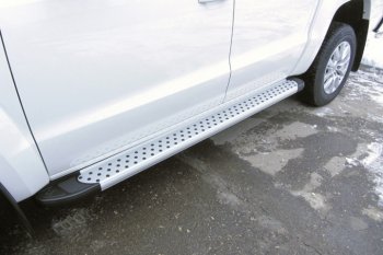 19 999 р. Алюминиевые пороги для ног Slitkoff (Standart)  Volkswagen Teramont  CA1 (2016-2020)  с доставкой в г. Калуга. Увеличить фотографию 1