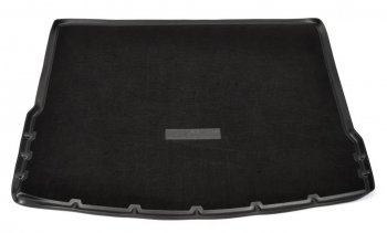 2 789 р. Комбинированый коврик с повышенной износостойкостью в багажник Unidec (полиуретан, текстиль)  Volkswagen Tiguan  Mk2 (2016-2022) (Черный)  с доставкой в г. Калуга. Увеличить фотографию 1