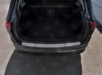 1 649 р. Защитная накладка заднего бампера Russtal  Volkswagen Tiguan  Mk2 (2020-2022) (поверхность шлифованная)  с доставкой в г. Калуга. Увеличить фотографию 1