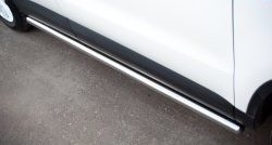 14 849 р. Защита порогов из круглой трубы диаметром 63 мм (Track & Field) Russtal  Volkswagen Tiguan  NF (2011-2017) (Защита порогов с со скосами на торцах (вариант 1))  с доставкой в г. Калуга. Увеличить фотографию 10