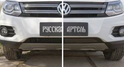 1 639 р. Защитная сетка решетки переднего бампера (Track & Field) РА  Volkswagen Tiguan  NF (2011-2017)  с доставкой в г. Калуга. Увеличить фотографию 4