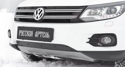 1 199 р. Зимняя заглушка решетки переднего бампера (Track & Field) РА  Volkswagen Tiguan  NF (2011-2017)  с доставкой в г. Калуга. Увеличить фотографию 1