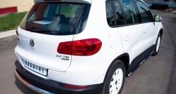 14 399 р. Защита заднего бампера (Ø76 мм, нержавейка,Track & Field) Russtal  Volkswagen Tiguan  NF (2011-2017)  с доставкой в г. Калуга. Увеличить фотографию 4