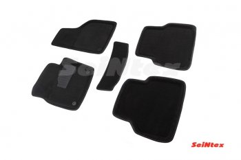 Комплект 3D ковриков в салон Seintex Volkswagen Tiguan NF рестайлинг (2011-2017)  (Чёрный)