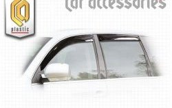 1 989 р. Комплект дефлекторов окон CA Plastic Volkswagen Touareg GP дорестайлинг (2002-2007) (Classic полупрозрачный, Без хром.молдинга)  с доставкой в г. Калуга. Увеличить фотографию 1