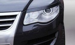 1 099 р. Реснички на фары CT v2 Volkswagen Touareg GP рестайлинг (2006-2010) (Неокрашенные)  с доставкой в г. Калуга. Увеличить фотографию 1