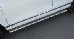 22 749 р. Широкая защита порогов Russtal  Volkswagen Touareg  NF (2014-2018) (Поверхность листа (вариант 1))  с доставкой в г. Калуга. Увеличить фотографию 5
