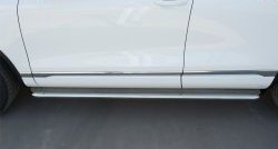 22 749 р. Широкая защита порогов Russtal  Volkswagen Touareg  NF (2014-2018) (Поверхность листа (вариант 1))  с доставкой в г. Калуга. Увеличить фотографию 10