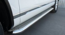16 999 р. Широкая защита порогов Russtal  Volkswagen Touareg  NF (2014-2018) (Поверхность листа (вариант 1))  с доставкой в г. Калуга. Увеличить фотографию 10