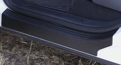 2 859 р. Накладки на порожки автомобиля RA Volkswagen Touareg NF рестайлинг (2014-2018) (Комплект (4 шт.))  с доставкой в г. Калуга. Увеличить фотографию 3