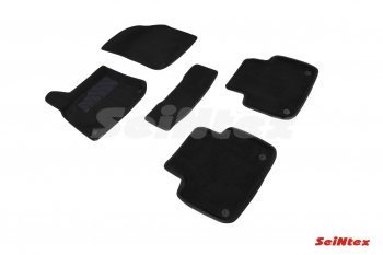 Комплект 3D ковриков в салон (ворсовые / чёрные) Seintex Volkswagen (Волксваген) Touareg (Туарек)  CR (2018-2024) CR