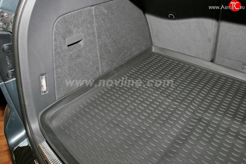 1 649 р. Коврик в багажник (с 2-х зонным климат-контролем) Element (полиуретан)  Volkswagen Touareg  NF (2010-2014)  с доставкой в г. Калуга