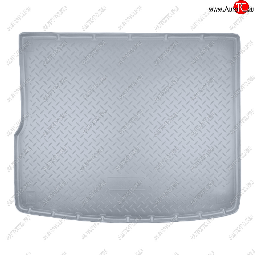 2 199 р. Коврик багажника Norplast Unidec (4-х зонный климат контроль)  Volkswagen Touareg  NF (2010-2018) (Цвет: серый)  с доставкой в г. Калуга