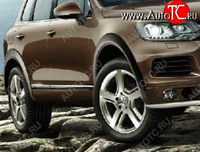 21 849 р. Накладки на колёсные арки CT v3 Volkswagen Touareg NF дорестайлинг (2010-2014) (Неокрашенные)  с доставкой в г. Калуга