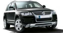 26 999 р. Накладка на передний бампер CT v3 Volkswagen Touareg NF дорестайлинг (2010-2014) (Неокрашенная)  с доставкой в г. Калуга. Увеличить фотографию 1