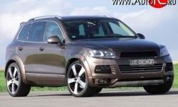 23 049 р. Накладка Je Design на передний бампер 7P  Volkswagen Touareg  NF (2010-2014) дорестайлинг (Неокрашенная)  с доставкой в г. Калуга. Увеличить фотографию 3