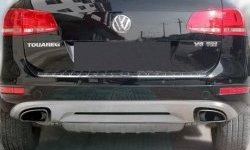 Накладка на задний бампер CT v2 Volkswagen Touareg NF дорестайлинг (2010-2014)
