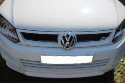 5 649 р. Решетка радиатора ABT STYLE  Volkswagen Touareg  NF (2010-2014) (Неокрашенная)  с доставкой в г. Калуга. Увеличить фотографию 1