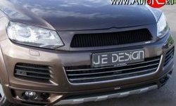 8 149 р. Решётка радиатора Je Design 7P Volkswagen Touareg NF дорестайлинг (2010-2014) (Неокрашенная)  с доставкой в г. Калуга. Увеличить фотографию 1