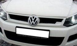 6 749 р. Решётка радиатора Sport Volkswagen Touareg NF дорестайлинг (2010-2014) (Неокрашенная)  с доставкой в г. Калуга. Увеличить фотографию 5