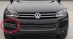 14 399 р. Вставки в боковые воздуховоды перднего бампера СТ  Volkswagen Touareg  NF (2010-2014)  с доставкой в г. Калуга. Увеличить фотографию 1