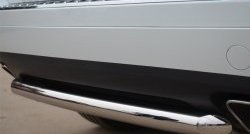 15 999 р. Одинарная защита заднего бампера из трубы диаметром 63 мм Russtal  Volkswagen Touareg  NF (2010-2014)  с доставкой в г. Калуга. Увеличить фотографию 3