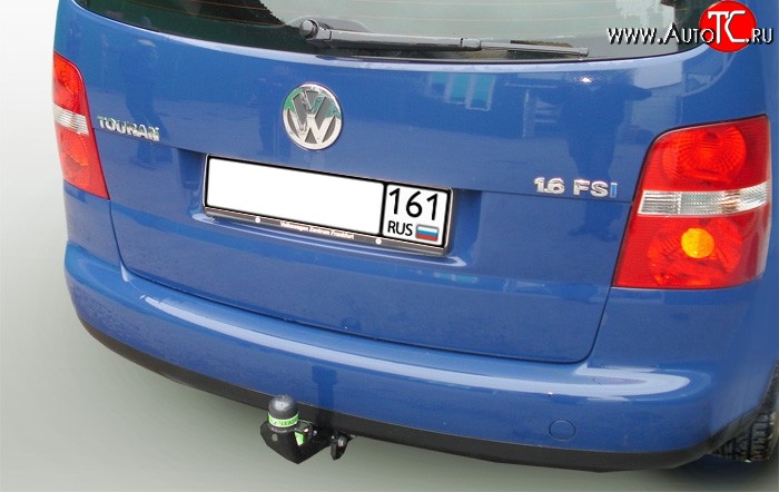 7 799 р. Фаркоп Лидер Плюс Volkswagen Touran 1T дорестайлинг минивэн (2003-2006) (Без электропакета)  с доставкой в г. Калуга