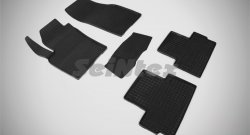 Износостойкие коврики в салон с рисунком Сетка SeiNtex Premium 4 шт. (резина) Volvo C30 хэтчбэк 3 дв.  дорестайлинг (2006-2009)