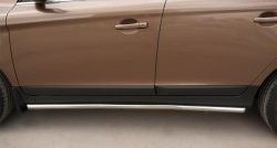 11 849 р. Защита порогов из круглой трубы диаметром 42 мм Russtal  Volvo XC60 (2008-2013)  с доставкой в г. Калуга. Увеличить фотографию 3