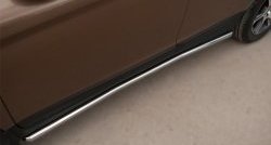 11 849 р. Защита порогов из круглой трубы диаметром 42 мм Russtal  Volvo XC60 (2008-2013)  с доставкой в г. Калуга. Увеличить фотографию 1