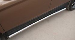 13 849 р. Защита порогов из круглой трубы диаметром 63 мм Russtal  Volvo XC60 (2008-2017) (Защита порогов с со скосами на торцах (вариант 1))  с доставкой в г. Калуга. Увеличить фотографию 9