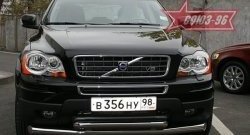 16 379 р. Защита переднего бампера двойная Souz-96 (d76/60)  Volvo XC90  C (2006-2014)  с доставкой в г. Калуга. Увеличить фотографию 1