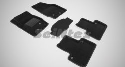 Износостойкие коврики в салон 3D VOLVO XC-90 черные (компл) Volvo (Вольво) XC90 (ИксЦ90)  C (2002-2014) C дорестайлинг, рестайлинг