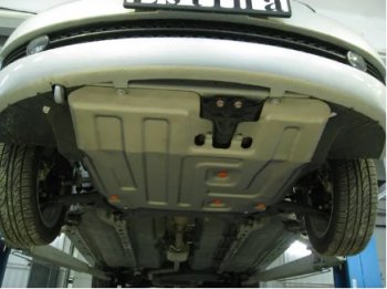 5 499 р. Защита картера двигателя и КПП ALFECO  Vortex Estina (2008-2014) (Сталь 2 мм)  с доставкой в г. Калуга. Увеличить фотографию 1