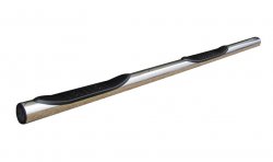 Защита порогов с пластиковыми вставками для ног из круглой трубы диаметром 76 мм Slitkoff Zotye T600 (2014-2021)
