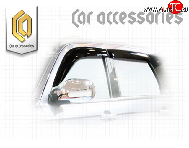 2 169 р. Комплект дефлекторов окон CA Plastic  ZX Auto Landmark  V3 (2005-2009) (Classic полупрозрачный, Без хром.молдинга)  с доставкой в г. Калуга